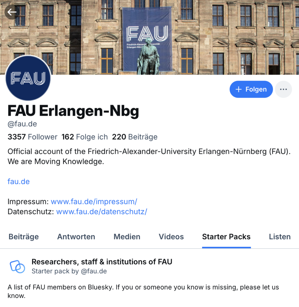 Starter Pack der FAU Erlangen